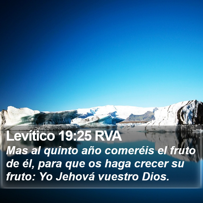 Levítico 19:25 RVA Bible Study