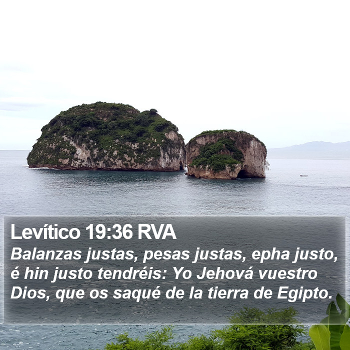 Levítico 19:36 RVA Bible Study