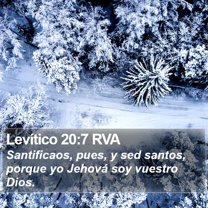 Levítico 20:7 RVA Bible Study
