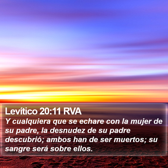 Levítico 20:11 RVA Bible Study