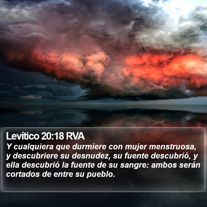 Levítico 20:18 RVA Bible Study
