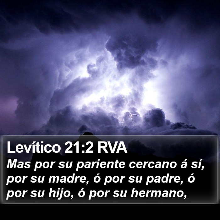 Levítico 21:2 RVA Bible Study