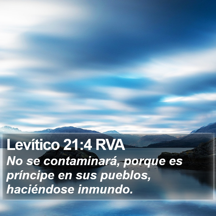 Levítico 21:4 RVA Bible Study