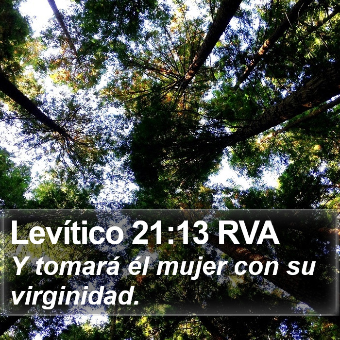 Levítico 21:13 RVA Bible Study