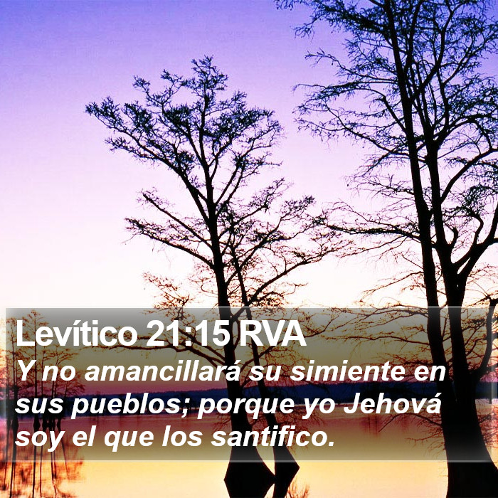 Levítico 21:15 RVA Bible Study