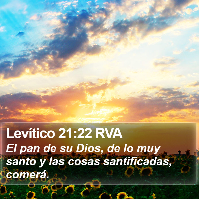 Levítico 21:22 RVA Bible Study