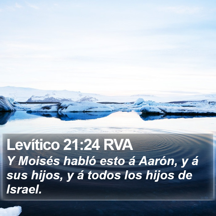 Levítico 21:24 RVA Bible Study