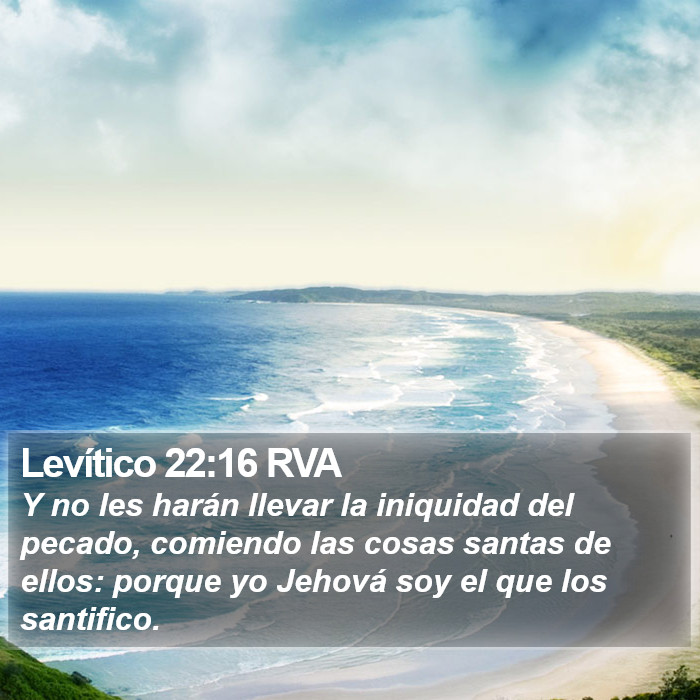 Levítico 22:16 RVA Bible Study