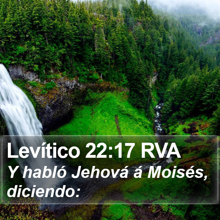 Levítico 22:17 RVA Bible Study