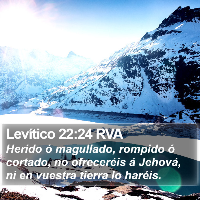 Levítico 22:24 RVA Bible Study