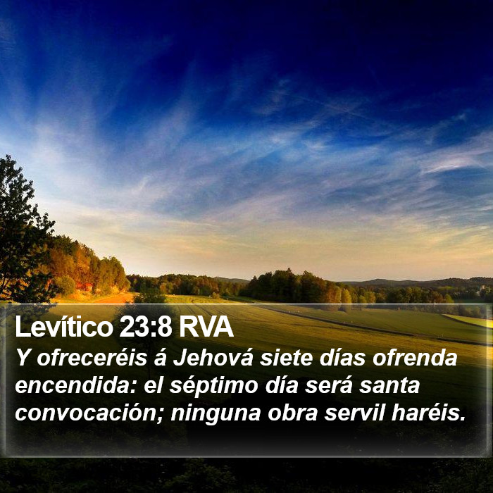 Levítico 23:8 RVA Bible Study