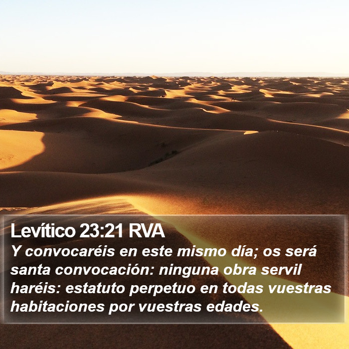 Levítico 23:21 RVA Bible Study