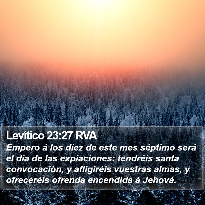 Levítico 23:27 RVA Bible Study