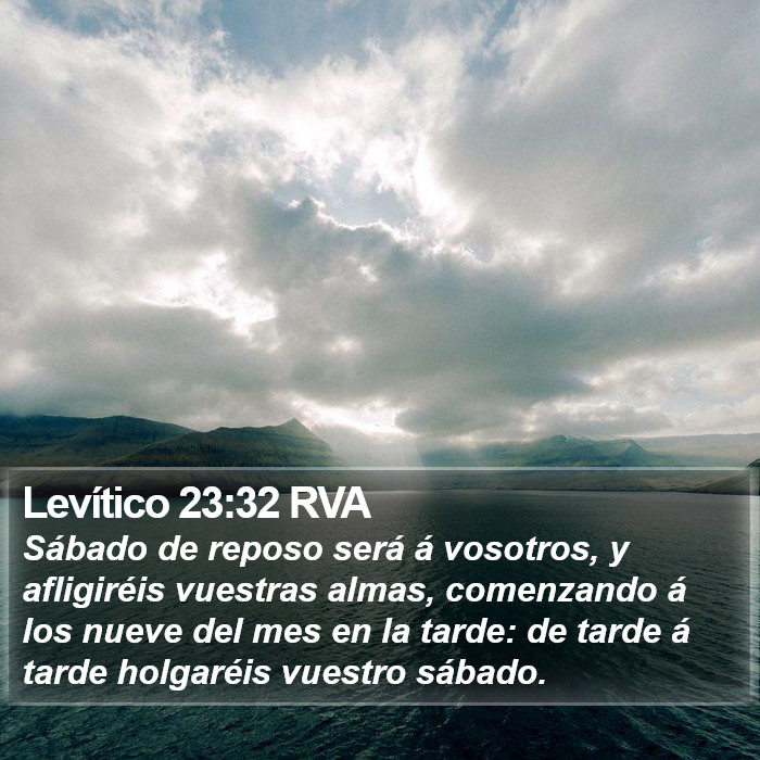 Levítico 23:32 RVA Bible Study