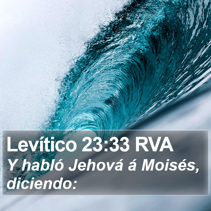 Levítico 23:33 RVA Bible Study