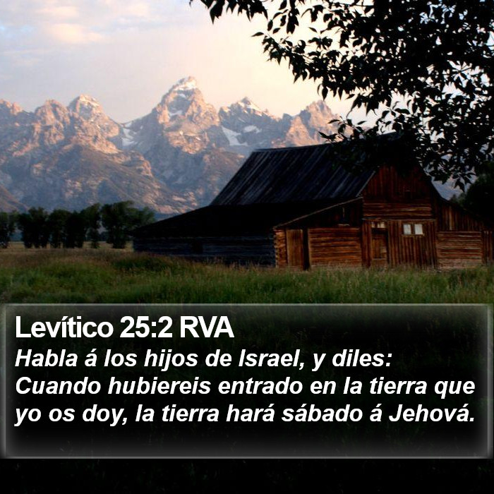 Levítico 25:2 RVA Bible Study