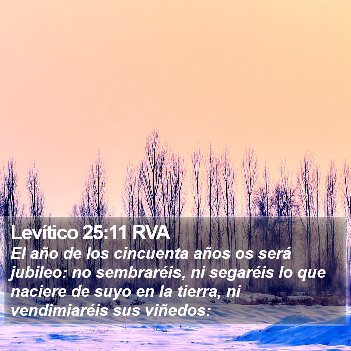 Levítico 25:11 RVA Bible Study