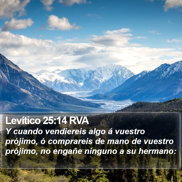 Levítico 25:14 RVA Bible Study