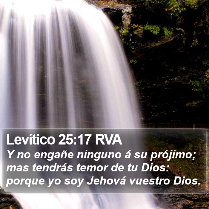 Levítico 25:17 RVA Bible Study