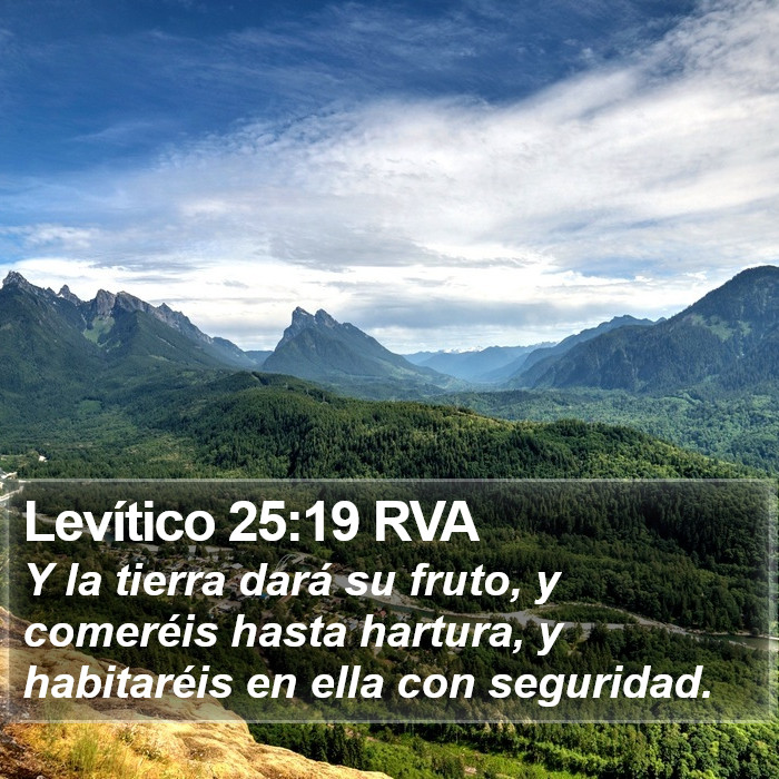 Levítico 25:19 RVA Bible Study