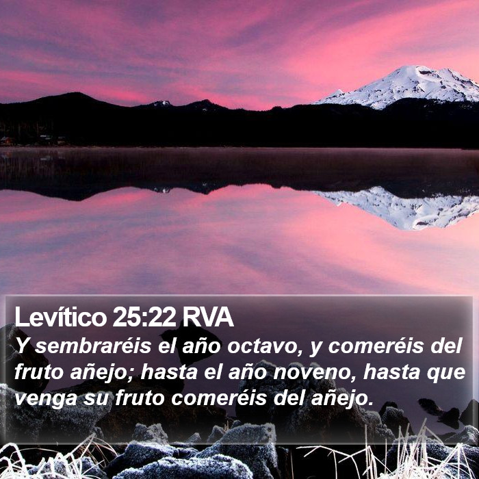 Levítico 25:22 RVA Bible Study