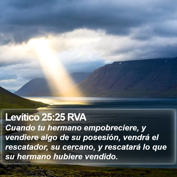 Levítico 25:25 RVA Bible Study