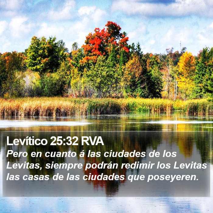 Levítico 25:32 RVA Bible Study