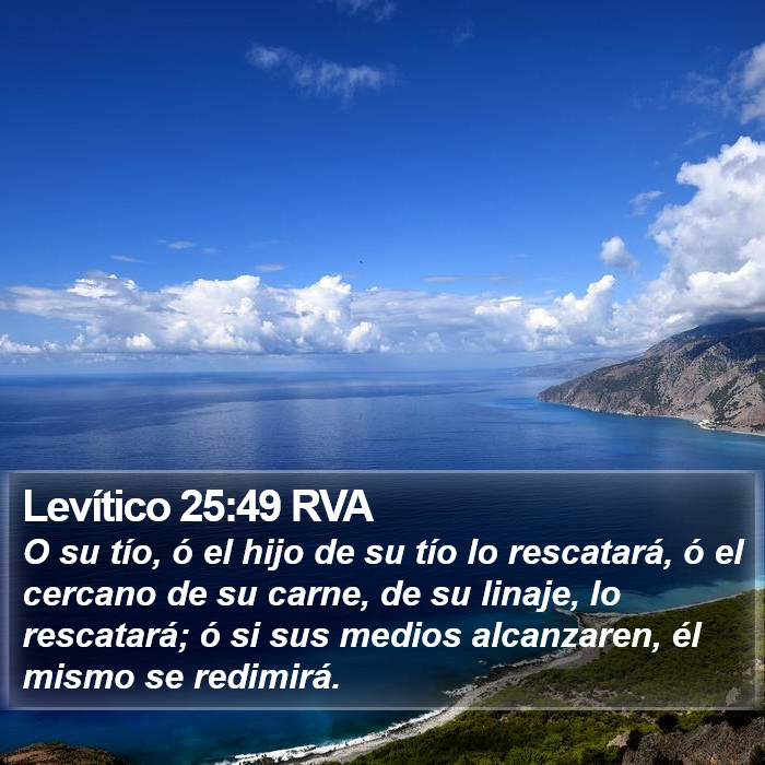 Levítico 25:49 RVA Bible Study