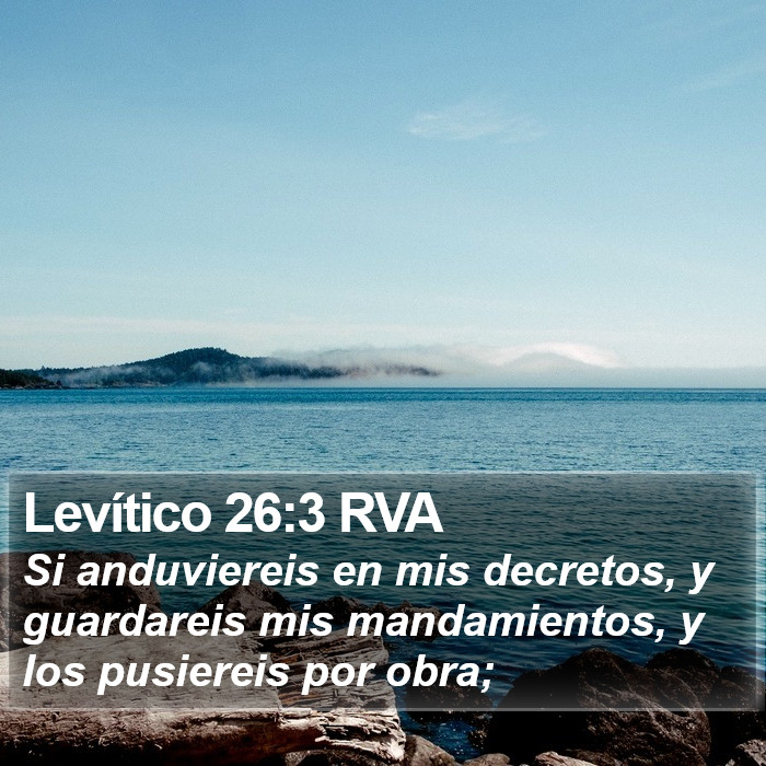 Levítico 26:3 RVA Bible Study