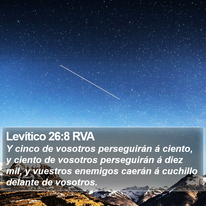 Levítico 26:8 RVA Bible Study