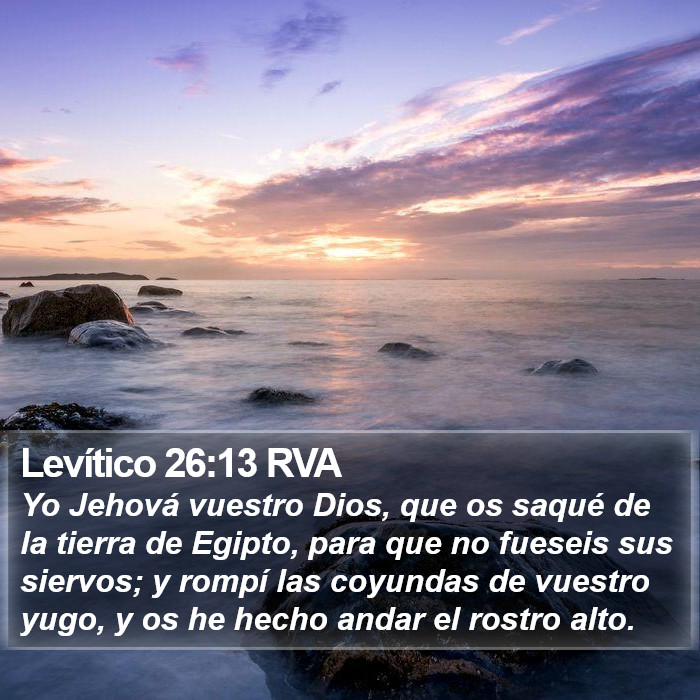 Levítico 26:13 RVA Bible Study