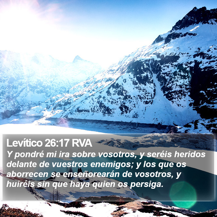 Levítico 26:17 RVA Bible Study