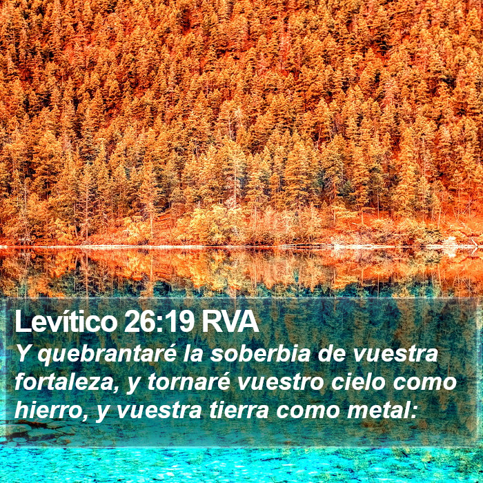 Levítico 26:19 RVA Bible Study