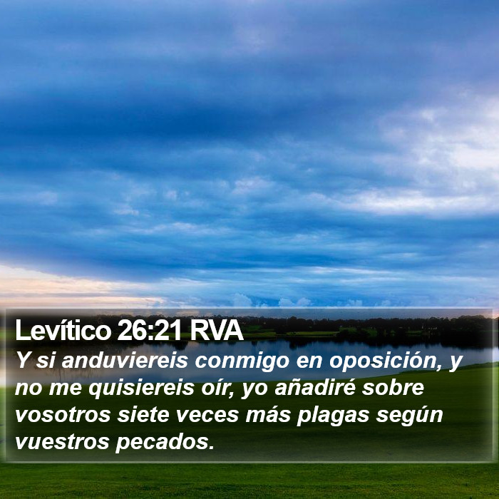 Levítico 26:21 RVA Bible Study