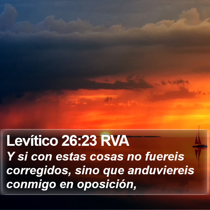 Levítico 26:23 RVA Bible Study