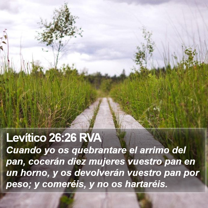 Levítico 26:26 RVA Bible Study