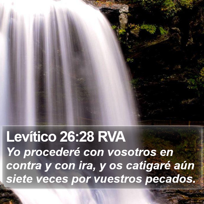 Levítico 26:28 RVA Bible Study