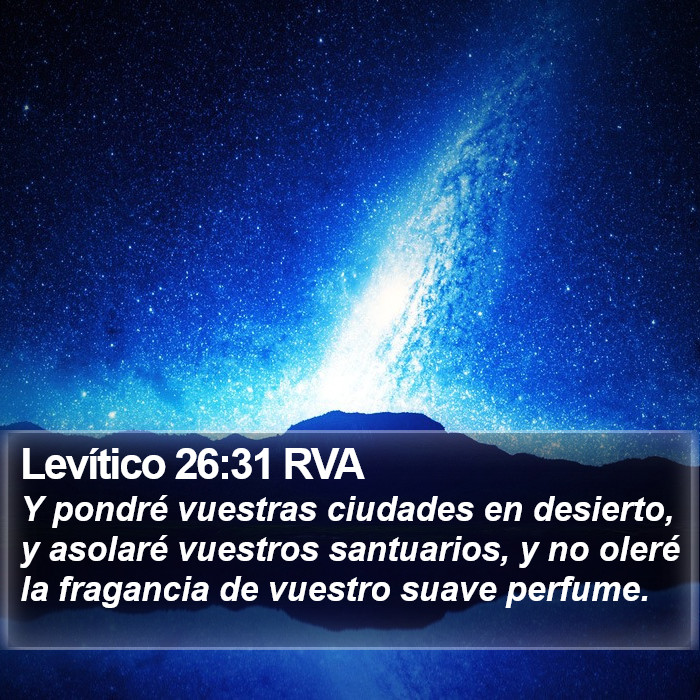 Levítico 26:31 RVA Bible Study