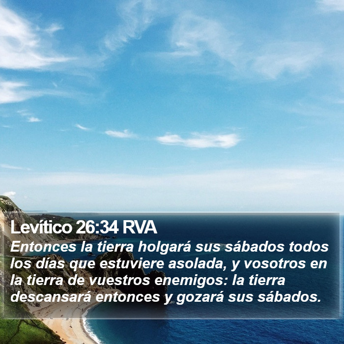 Levítico 26:34 RVA Bible Study