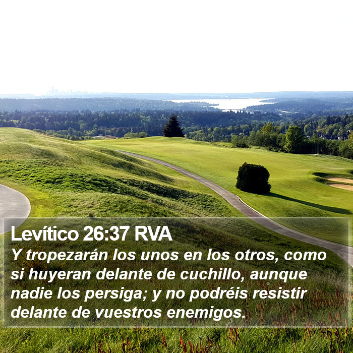 Levítico 26:37 RVA Bible Study