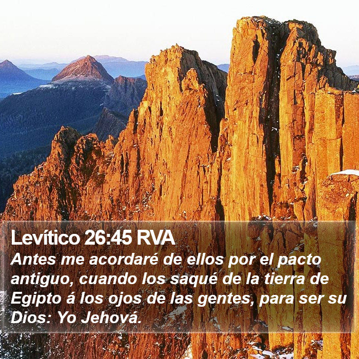 Levítico 26:45 RVA Bible Study