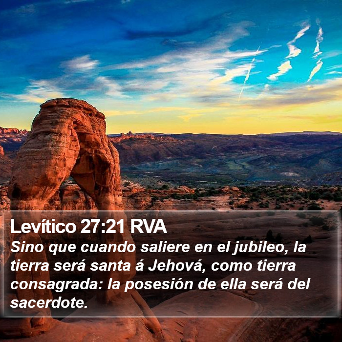 Levítico 27:21 RVA Bible Study