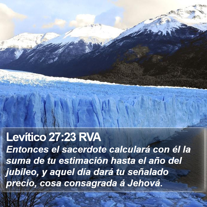 Levítico 27:23 RVA Bible Study