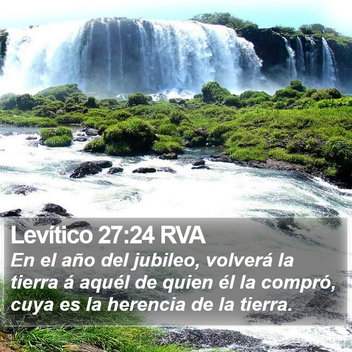 Levítico 27:24 RVA Bible Study