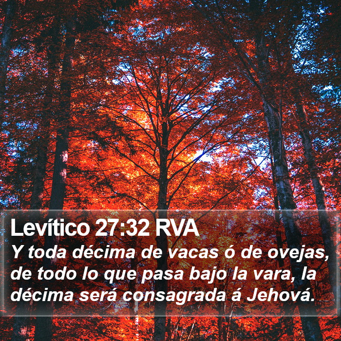 Levítico 27:32 RVA Bible Study