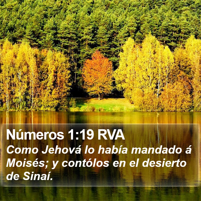 Números 1:19 RVA Bible Study