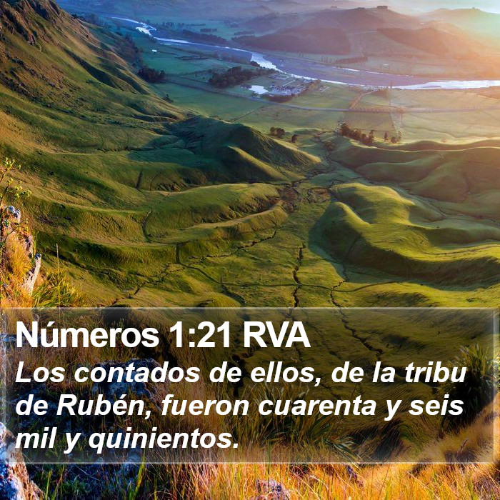 Números 1:21 RVA Bible Study