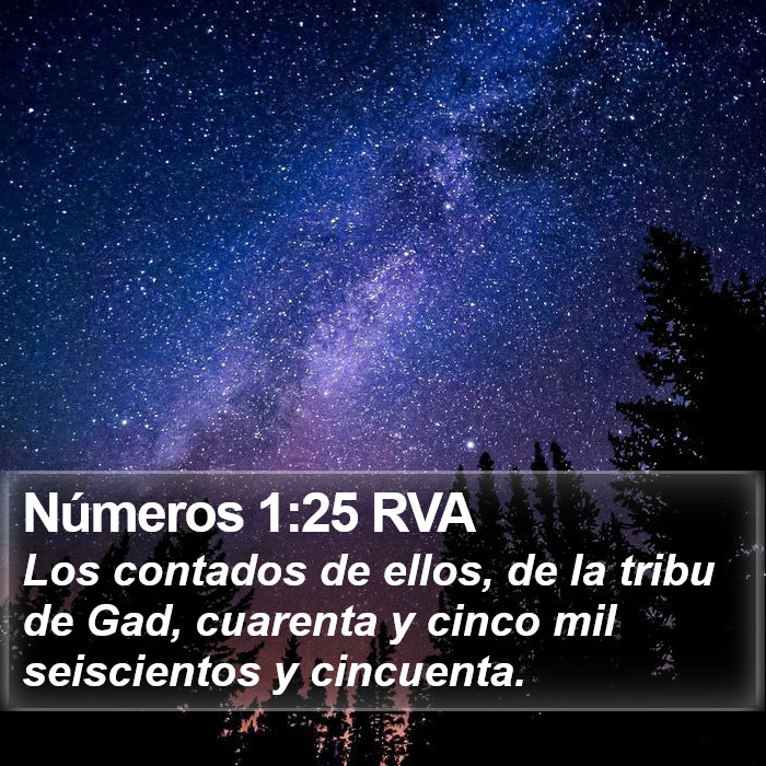 Números 1:25 RVA Bible Study