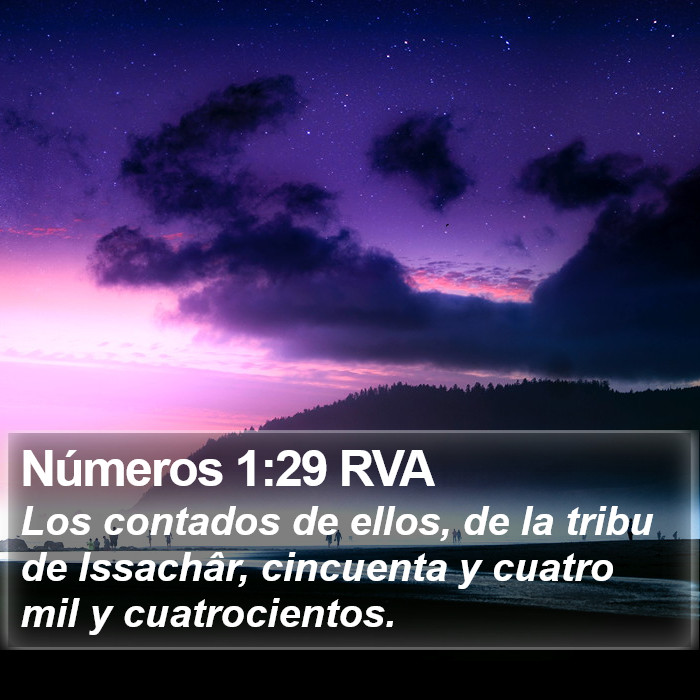 Números 1:29 RVA Bible Study