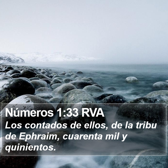 Números 1:33 RVA Bible Study